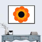 Geometric Sunflower Study Wall Art