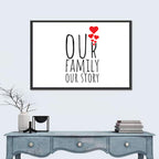 Our Family Our Story Wall Art