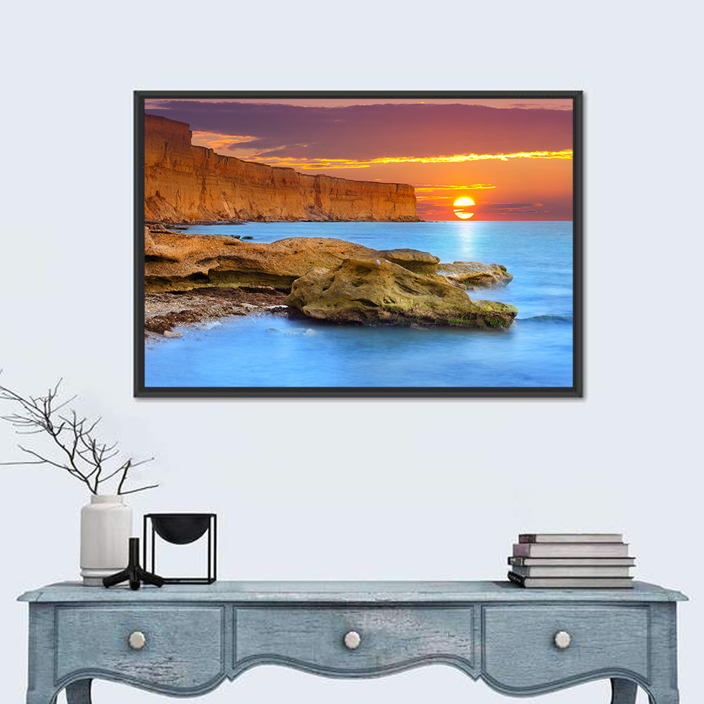 Sunset Over Algarve Coast Wall Art