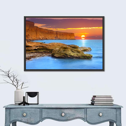 Sunset Over Algarve Coast Wall Art