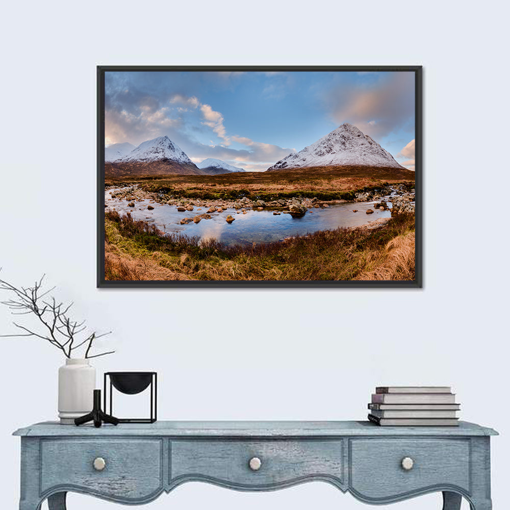 Buachaille Etive Mor River View Wall Art