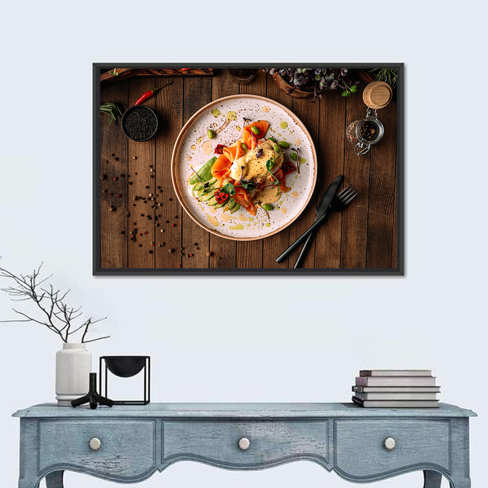 Bruschetta Salmon and Avocado Breakfast Wall Art