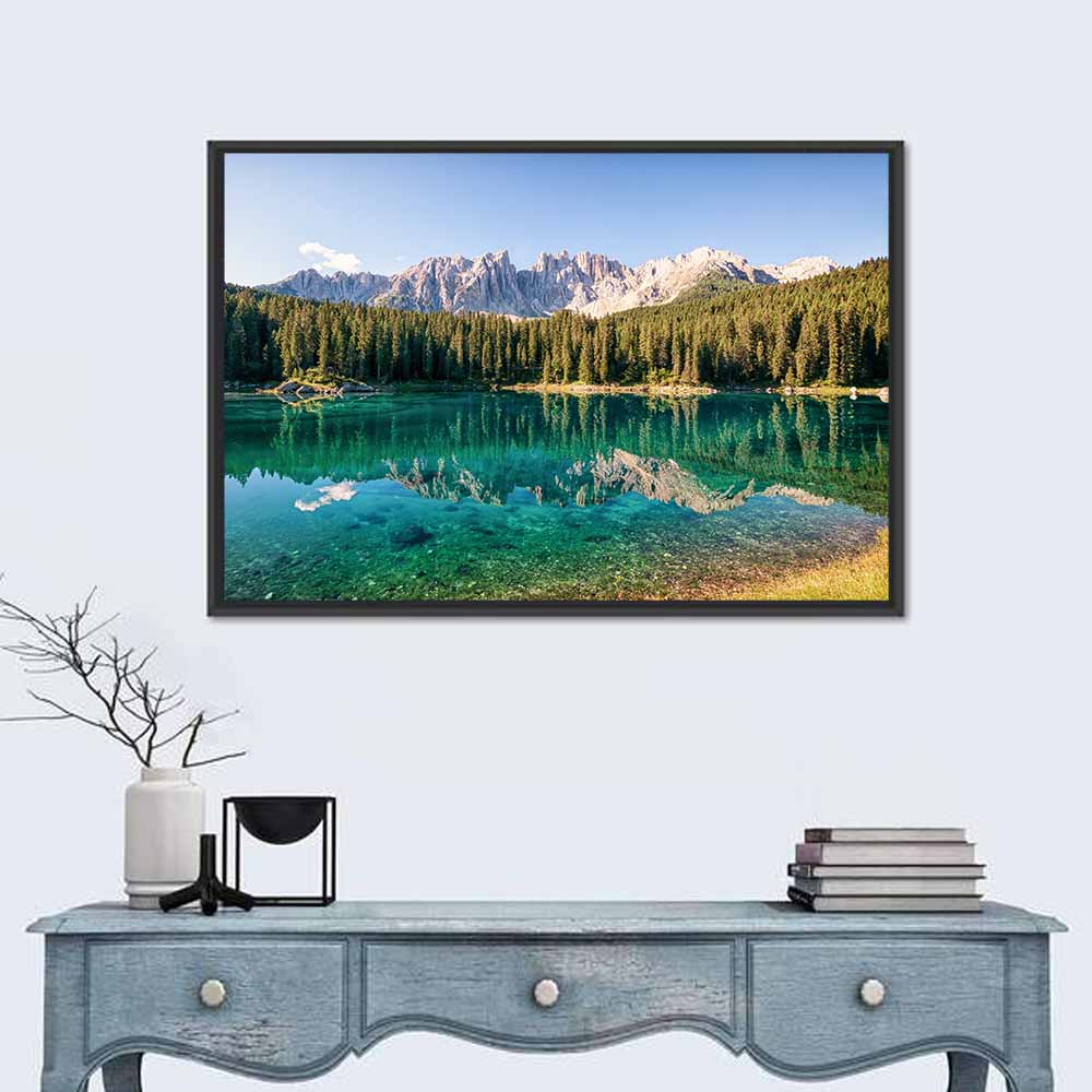 Karer Lake in the Dolomites Wall Art
