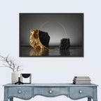 Golden Cobblestone Ring Wall Art