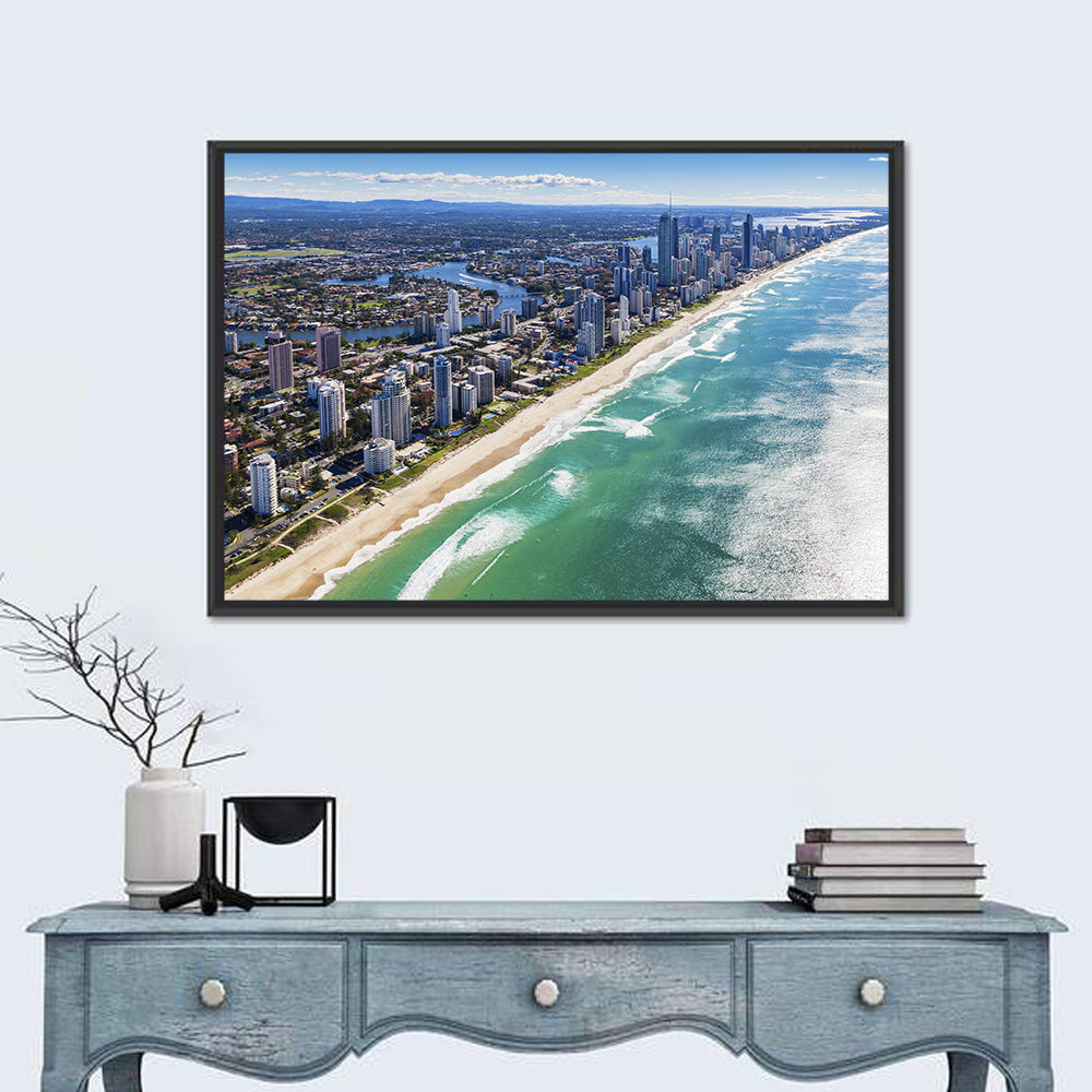 Gold Coast Surfers Paradise Skyline Wall Art
