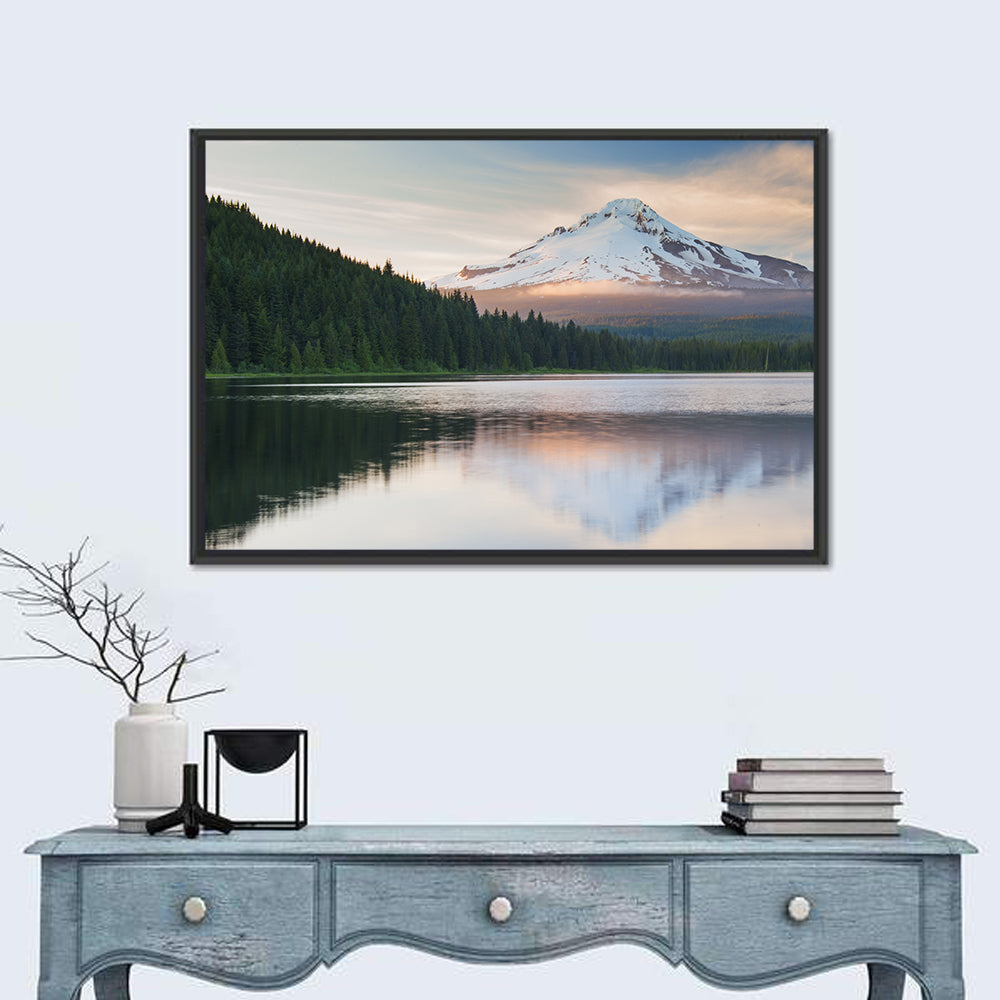 Mount Hood Over Trillium Lake Wall Art