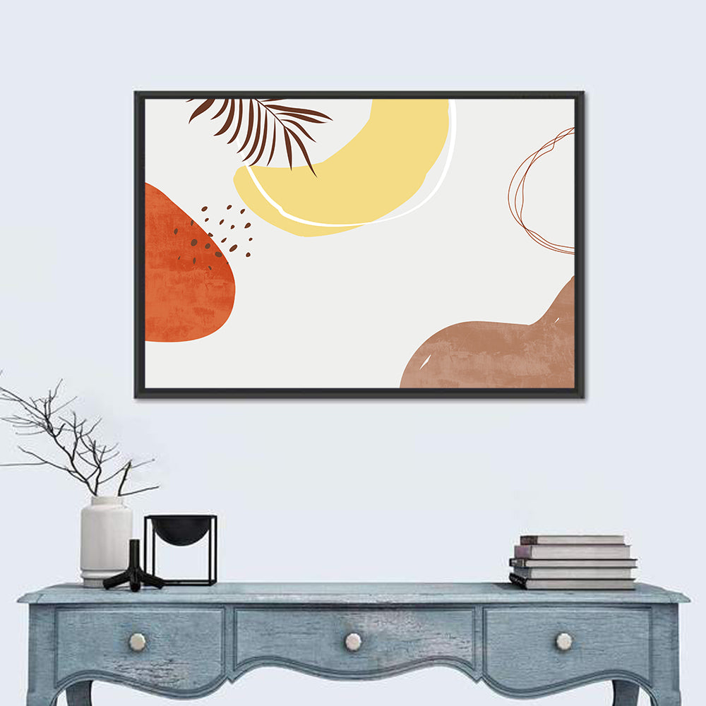 Nordic Palm Leaf Abstract Wall Art