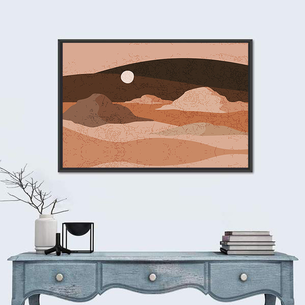 Moonlit Desert Dunes Wall Art