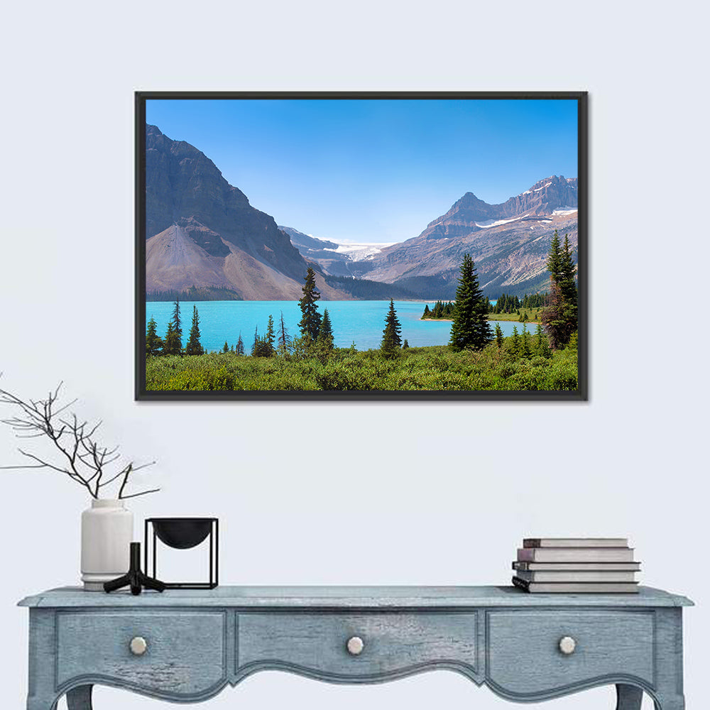 Bow Lake Turquoise Waters Wall Art