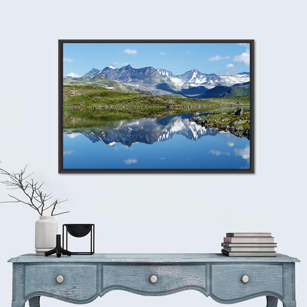 Mountain Lake In Jotunheimen National Park Wall Art