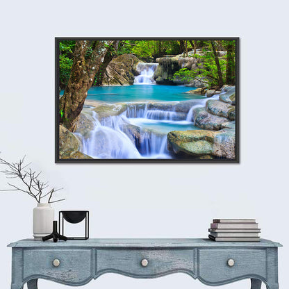 Erawan Waterfall Turquoise Pools Wall Art