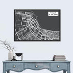 Sumgait City Map Wall Art
