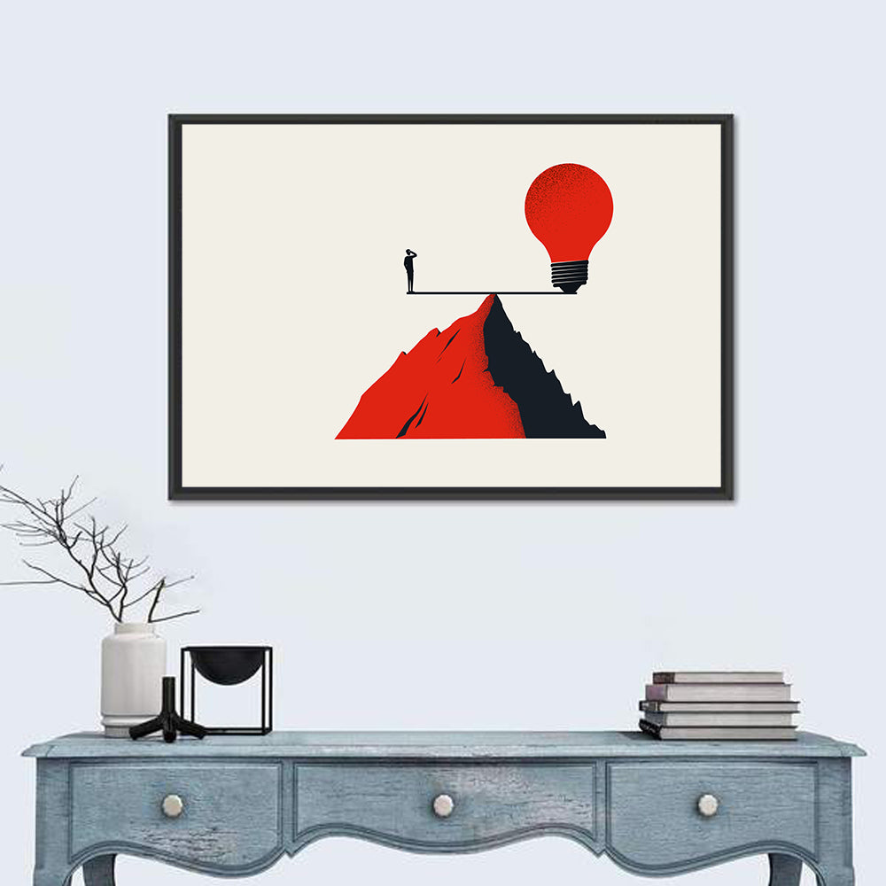 Balancing Business Concept Wall Art in a room, landscape