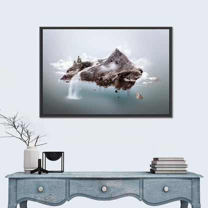 Floating Mountain Island Wall Art