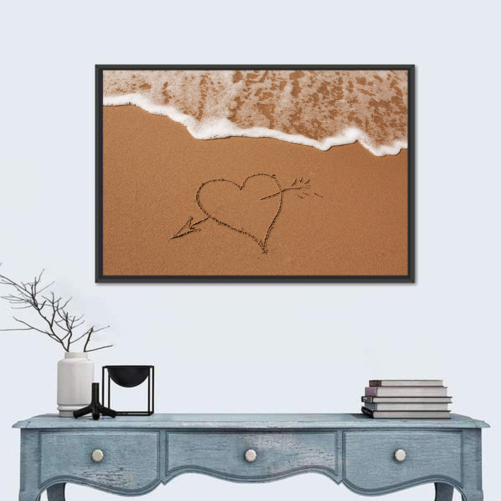 Heart in the Sand Wall Art