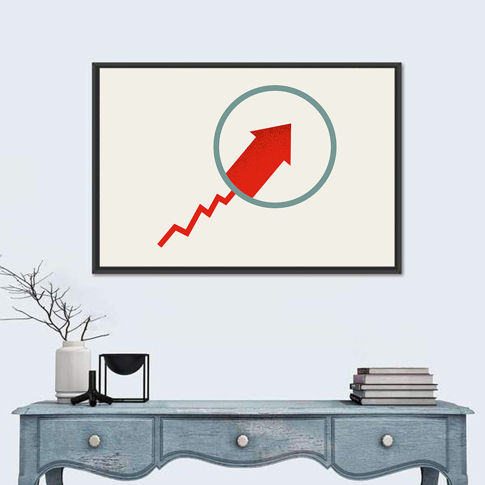 Market Growth Arrow Wall Art