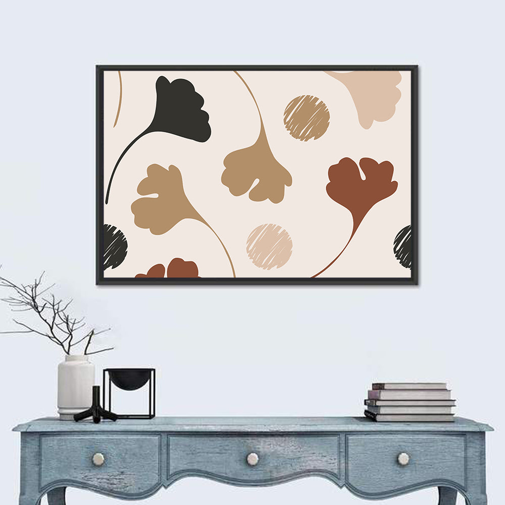Autumn Ginkgo Pattern Wall Art
