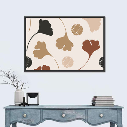 Autumn Ginkgo Pattern Wall Art