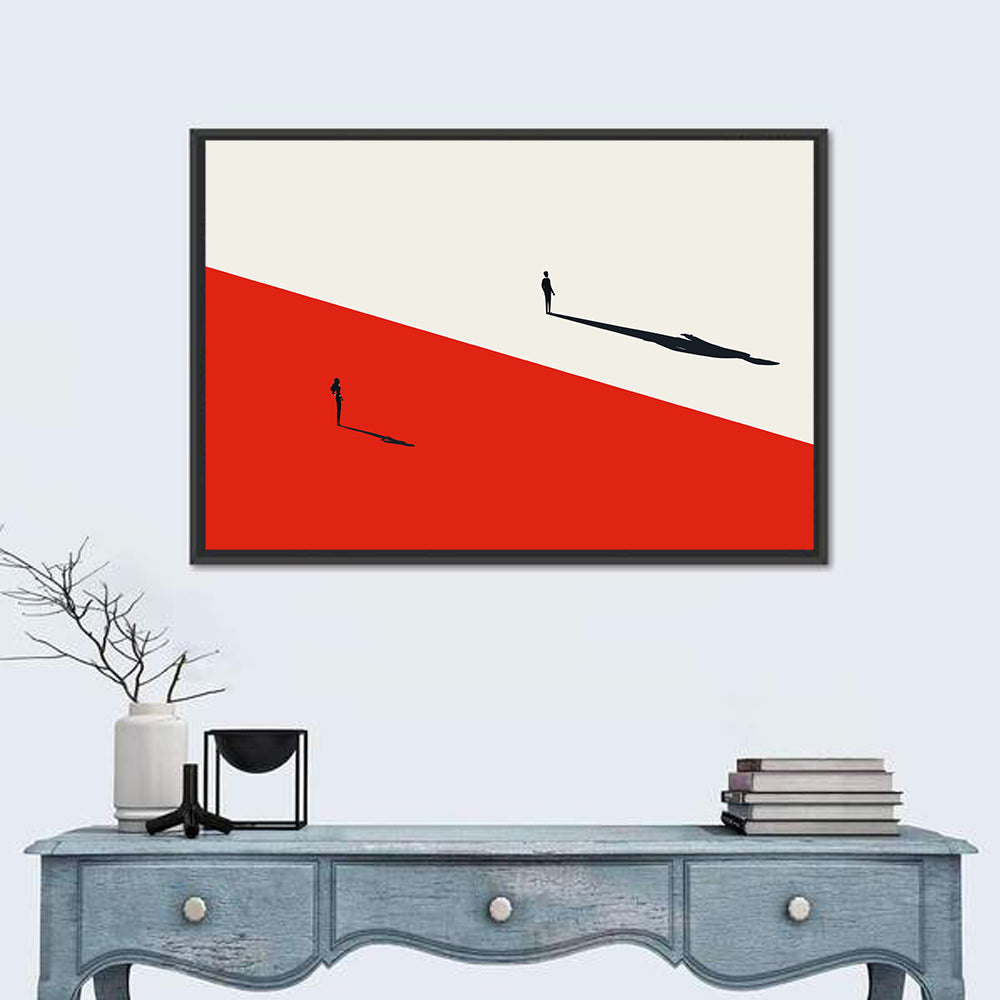 Gender Gap Symbol Wall Art in a room, landscape