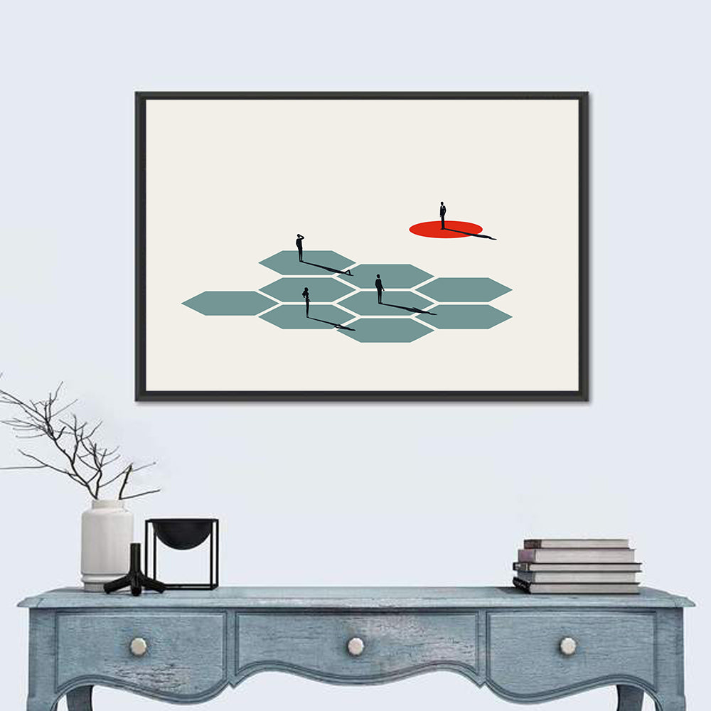 Symbol of Leadership Wall Art in a room, landscape