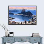 Rio De Janeiro Bay with Sugarloaf Mountain Wall Art