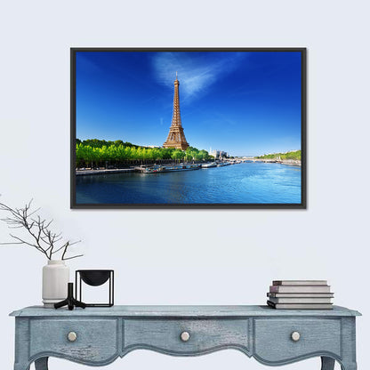 Seine and Eiffel Tower, Paris Wall Art