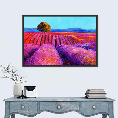 Impressionist Lavender Field Wall Art
