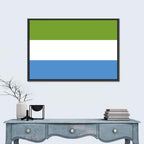 Sierra Leone Tricolor Flag Wall Art