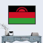 Malawi National Flag Wall Art