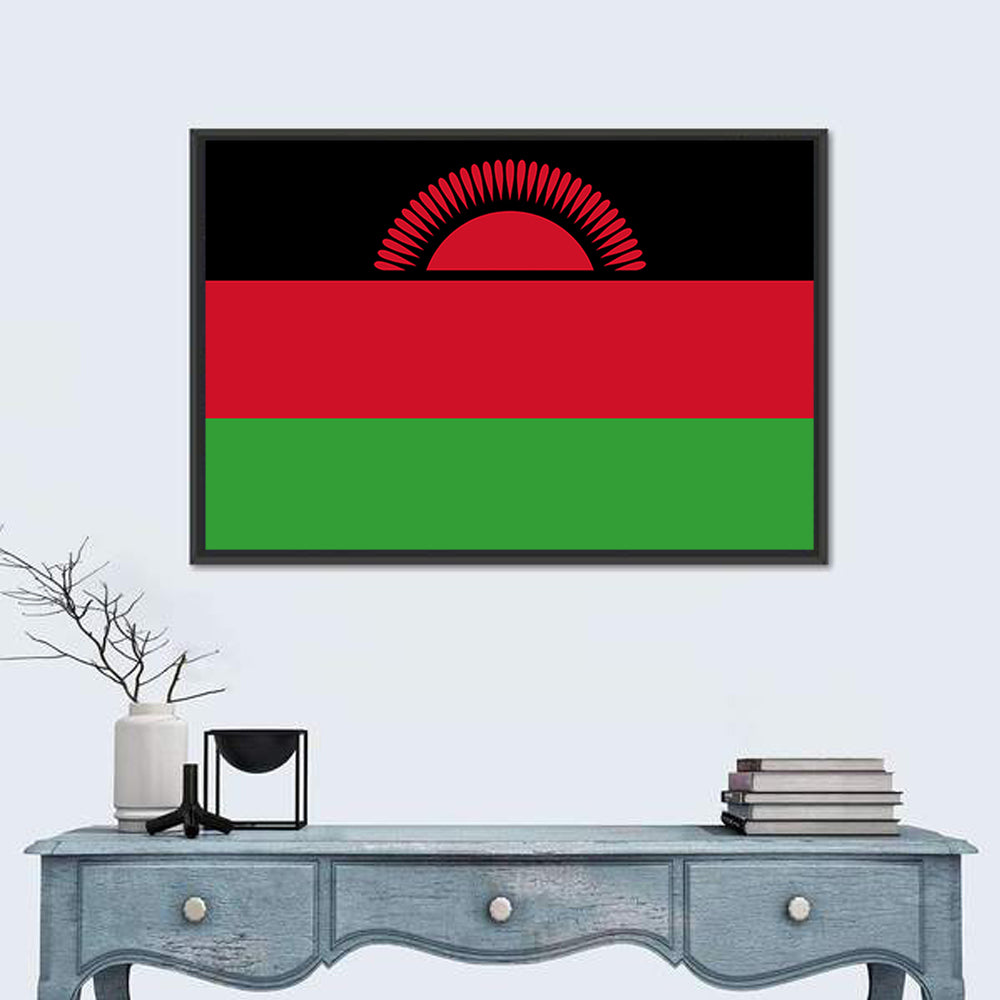 Malawi National Flag Wall Art