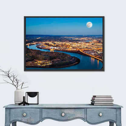 Chattanooga Night Skyline Wall Art