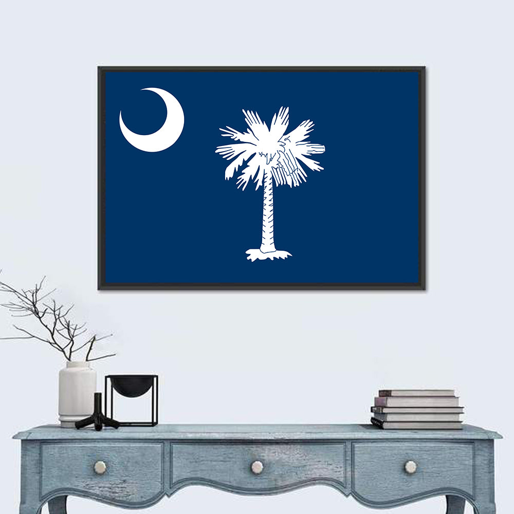 South Carolina Flag Graphic Wall Art