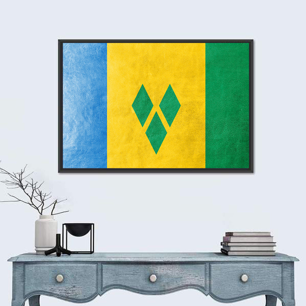 Saint Vincent and the Grenadines National Flag Wall Art