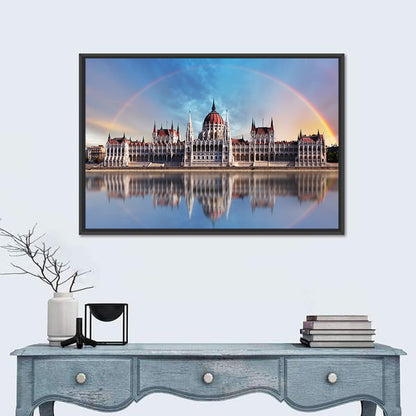 Budapest Parliament Reflection Wall Art