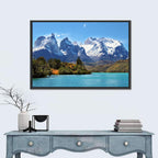 Turquoise Lake Pehoe, Torres Del Paine Wall Art