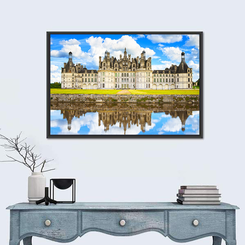 Château De Chambord Reflection Wall Art