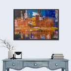 Metropolis Reflective Cityscape Wall Art