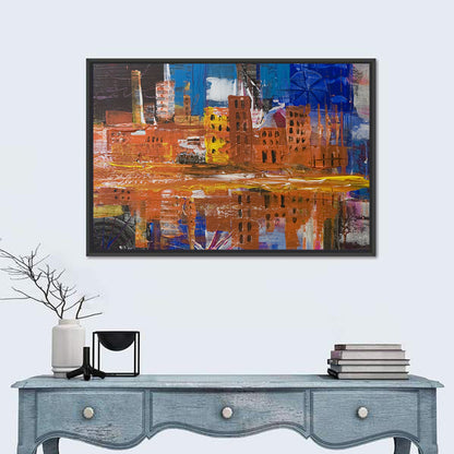 Metropolis Reflective Cityscape Wall Art