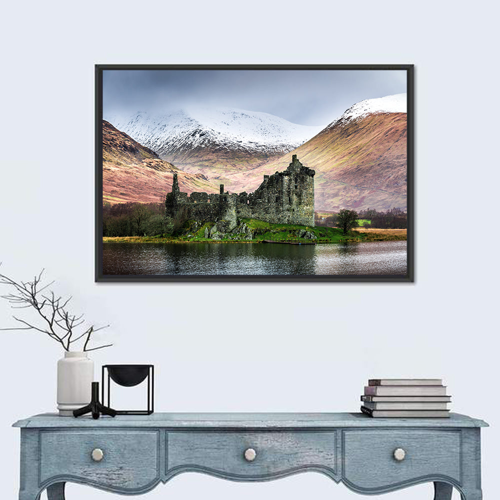 Kilchurn Castle in Winter, Loch Awe Wall Art
