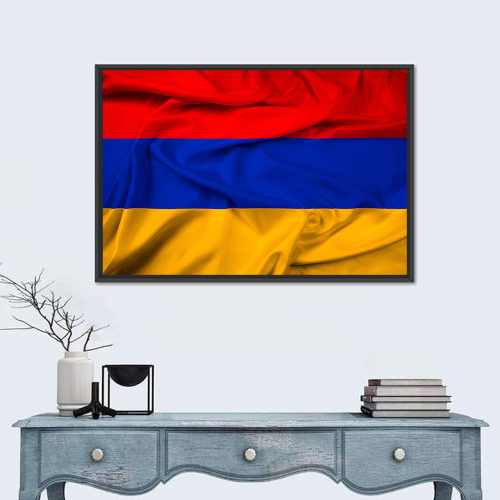 Waving Armenian Flag Wall Art