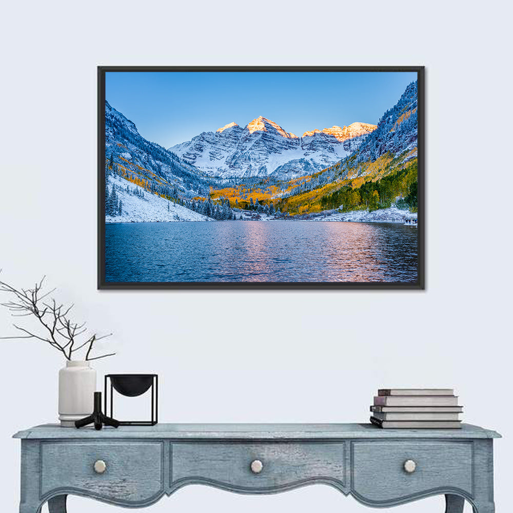 Maroon Bells at Sunrise Wall Art