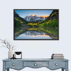 Maroon Bells Sunrise Reflection Wall Art