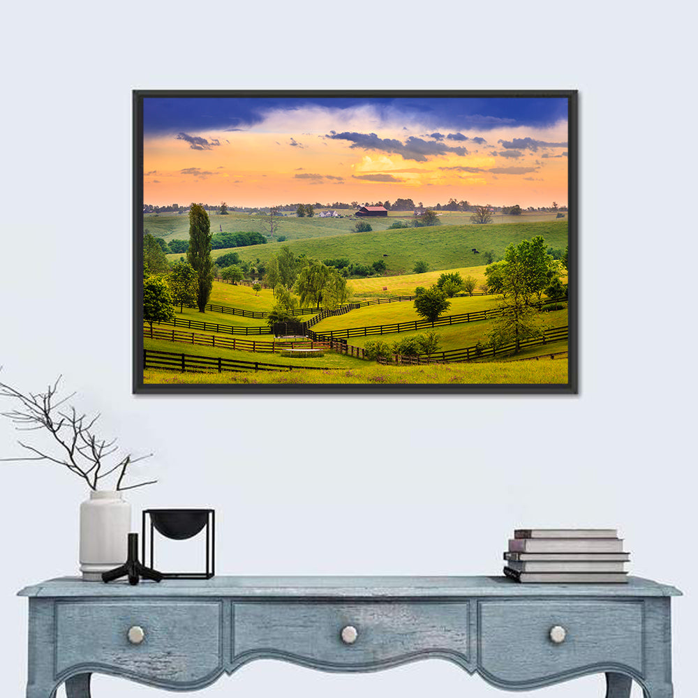 Kentucky Farm at Dusk Wall Art