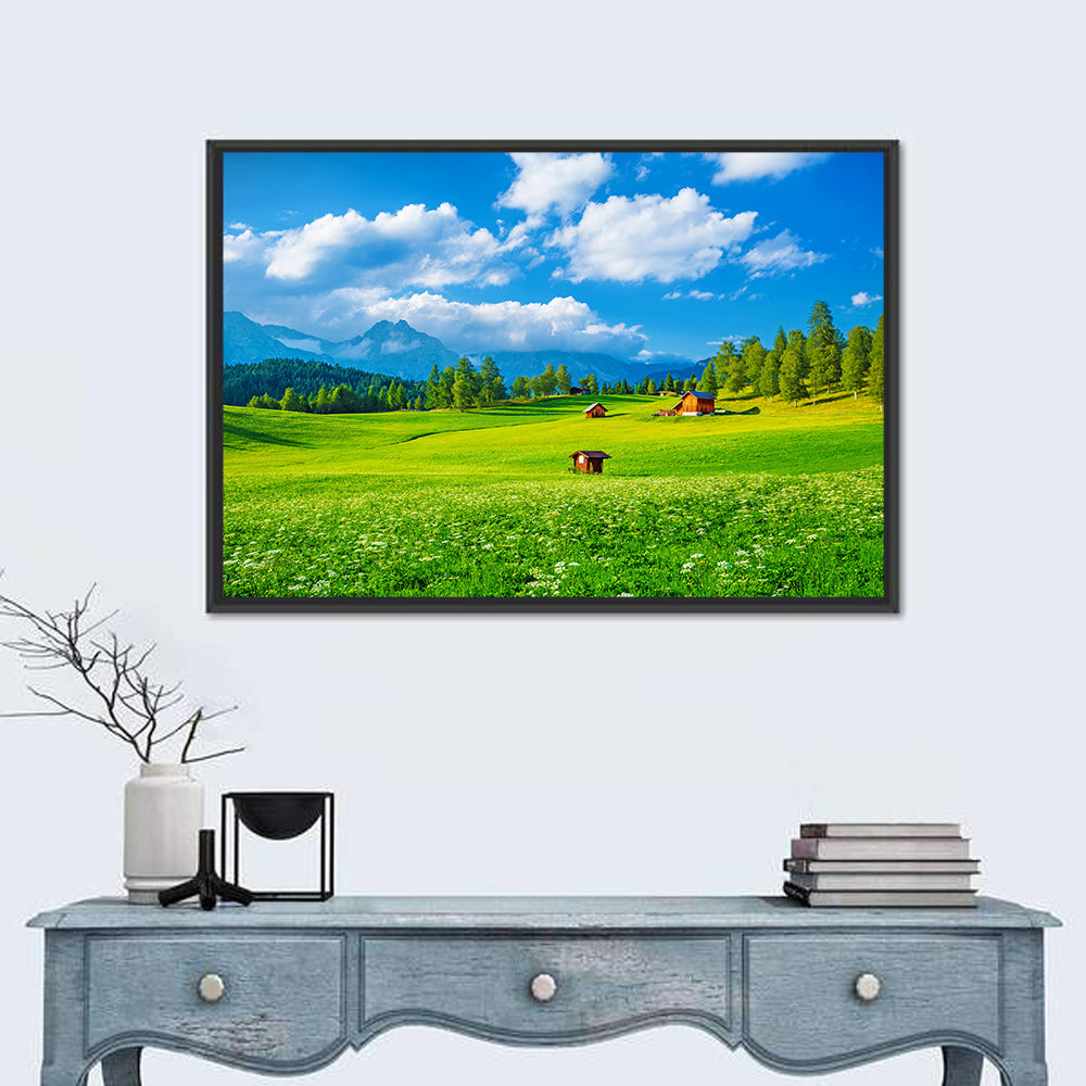 Valley In Alpine Mountains Austria Wall Art