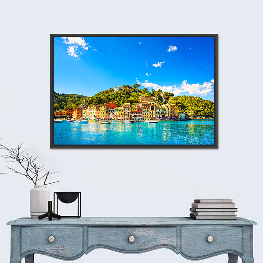 Colorful Portofino Harbor Wall Art