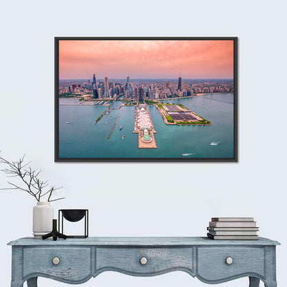 Chicago Navy Pier Skyline Wall Art