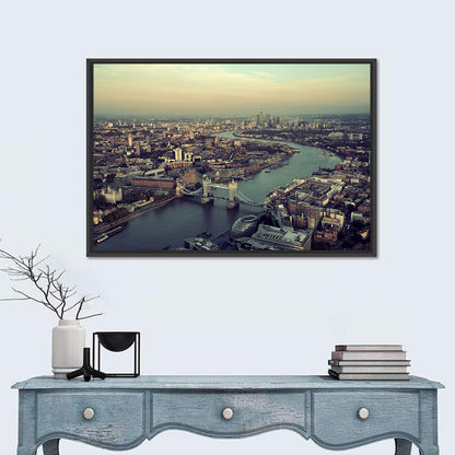 Aerial View of Tower Bridge Wall Art