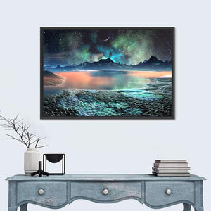 Scenic Alien Planet Wall Art