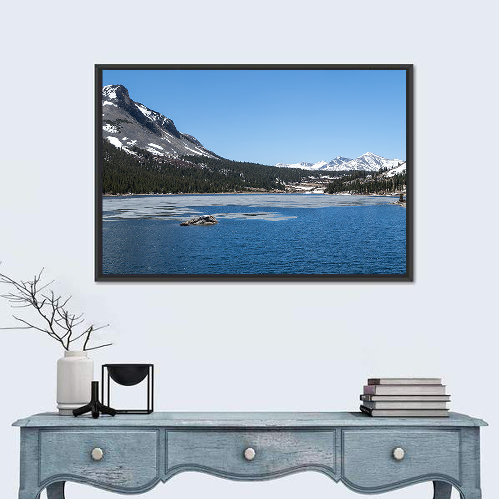 Yosemite Frozen Lake Scene Wall Art