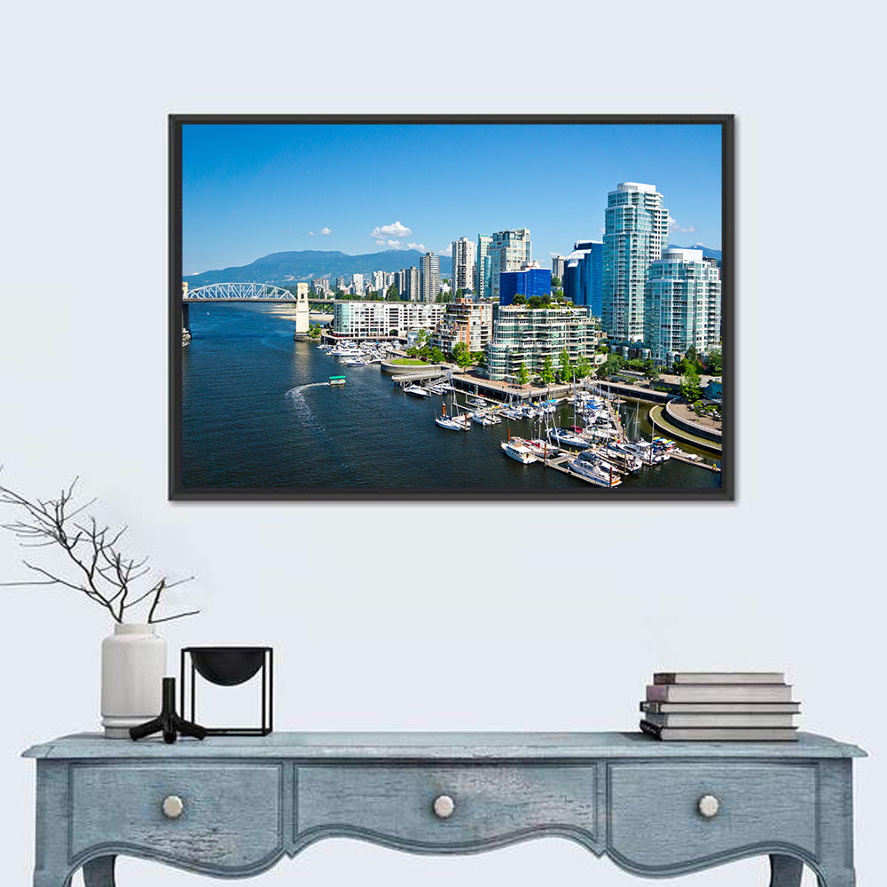 Vancouver Skyline with Burrard Bridge Wall Art